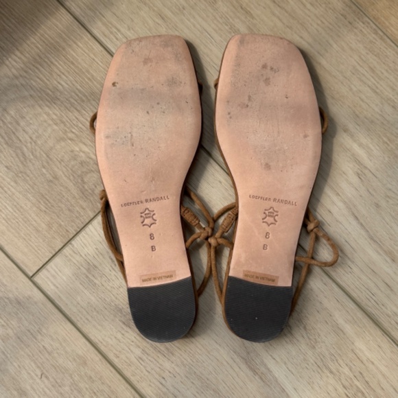 Loeffler Randall Eleanor Cacao Suede Strappy Sandal - Picture 6 of 6